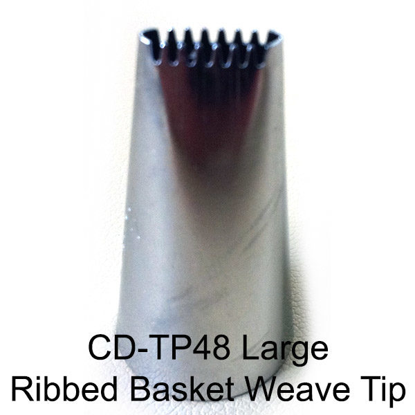 Large Ribbed Basket Weave Tip