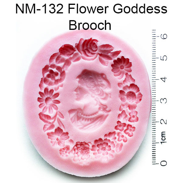 Flower Goddess Brooch Mold
