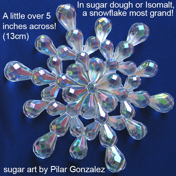 Snowflake Mold – Extra Large – World of Sugar Art