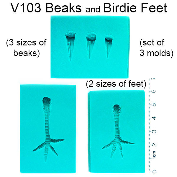 Beaks and Birdie Feet Molds