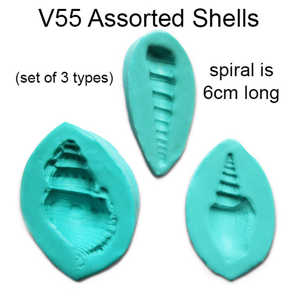Assorted Shell Molds
