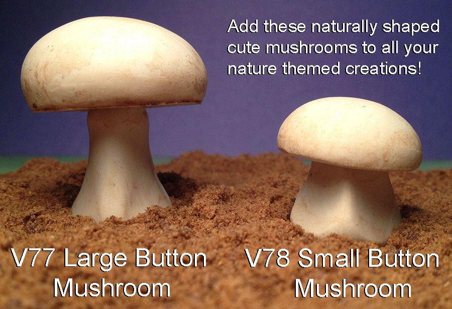 Mushroom Molds – Large Button – World of Sugar Art