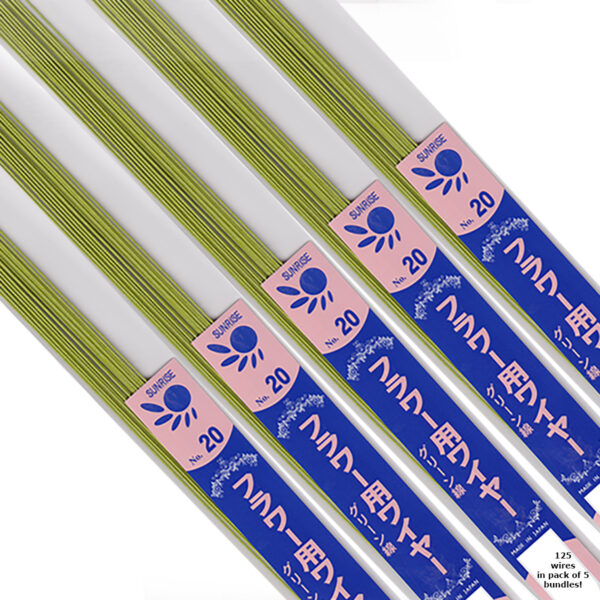 S1B-20GNGJapanese_Paper_Covered_Wire_20Gauge_Nile_5Pack