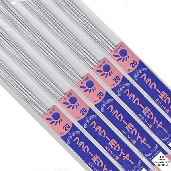 S1B-20GWJapanese_Paper_Covered_Wire_20Gauge_White_5Pack