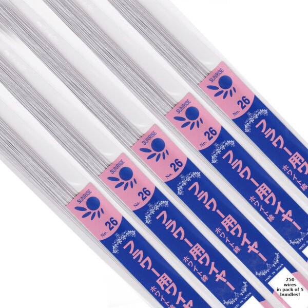 S1B-26GWJapanese_Paper_Covered_Wire_26Gauge_White_5Pack