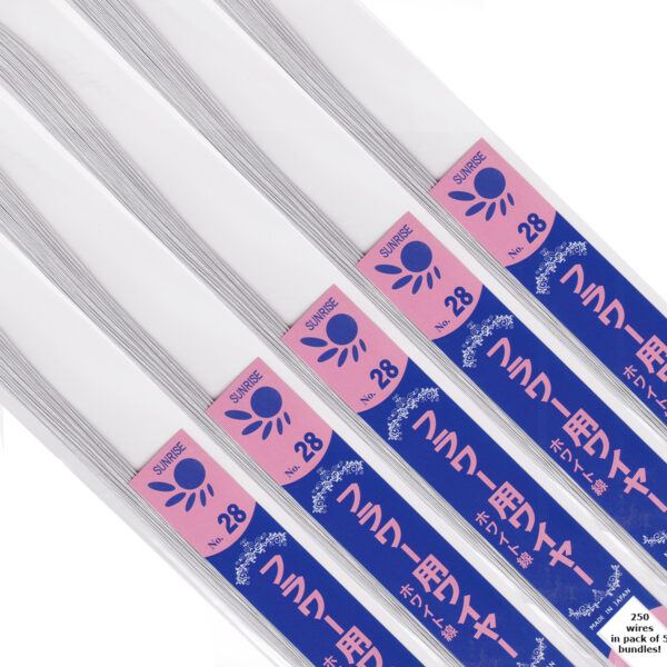 S1B-28GWJapanese_Paper_Covered_Wire_28Gauge_White_5Pack